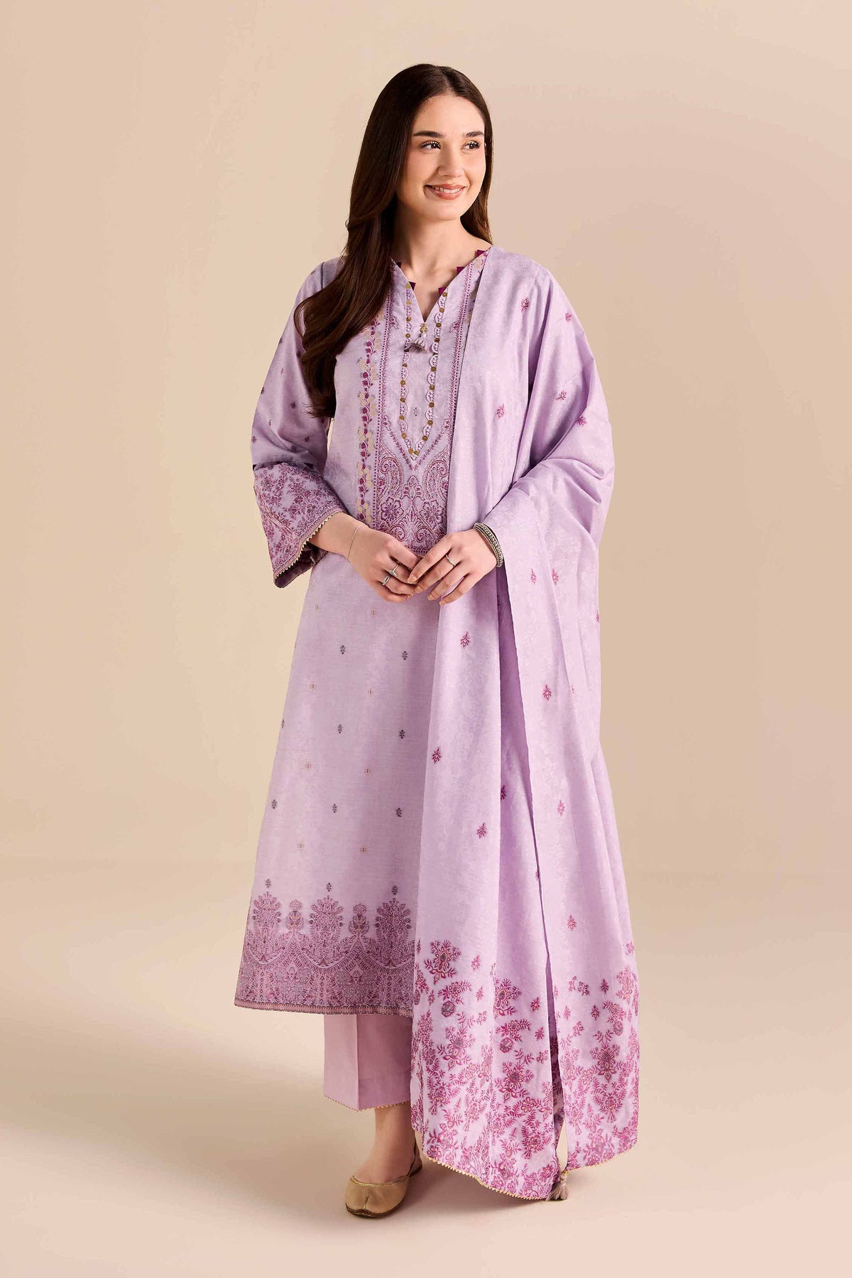 3 Piece - Printed Suit - PW25-455 for Women -  Pret Collection | Nishat | Shop Online