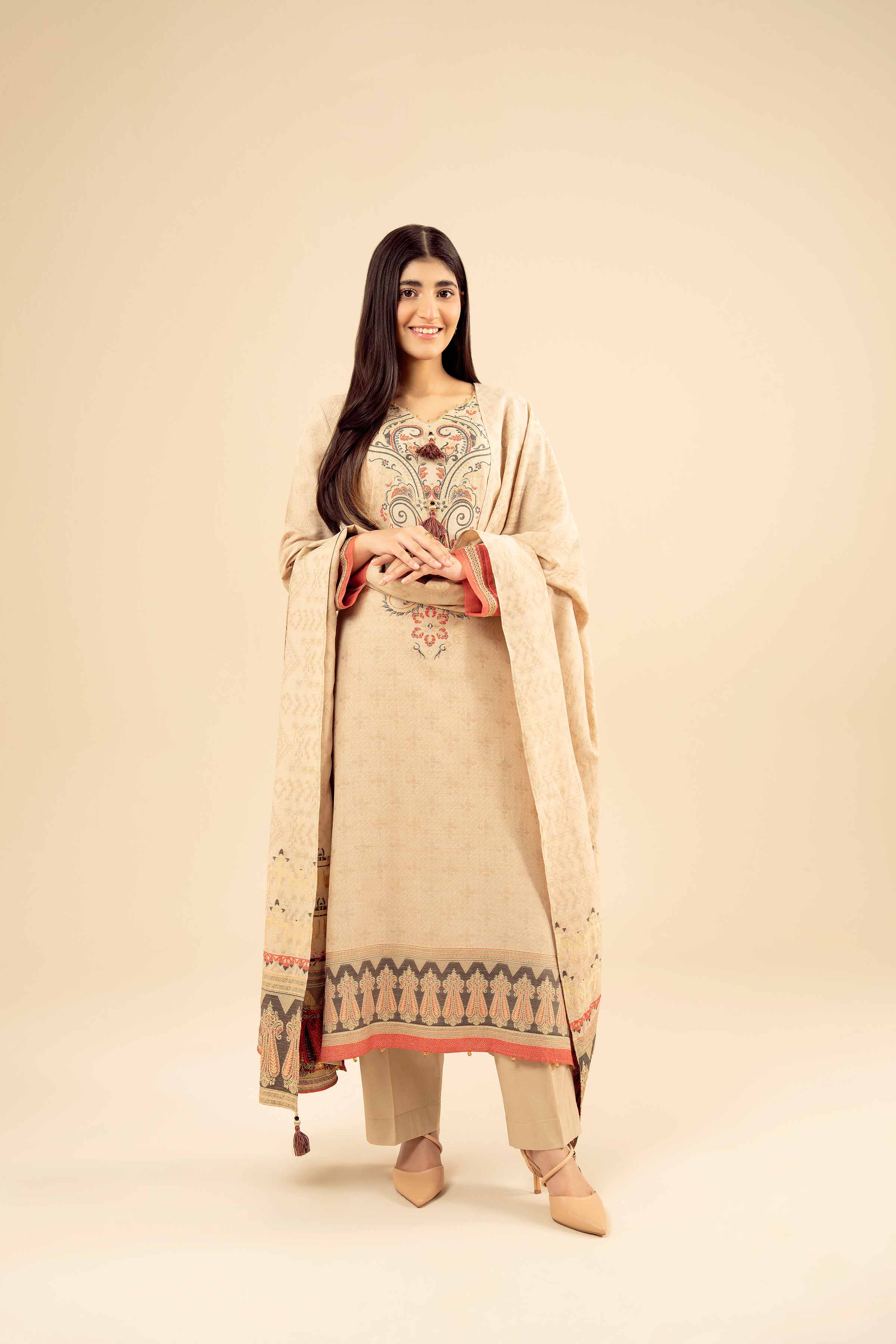 3 Piece - Printed Suit - PW25-457 for Women - Pret Collection | Nishat | Shop Online