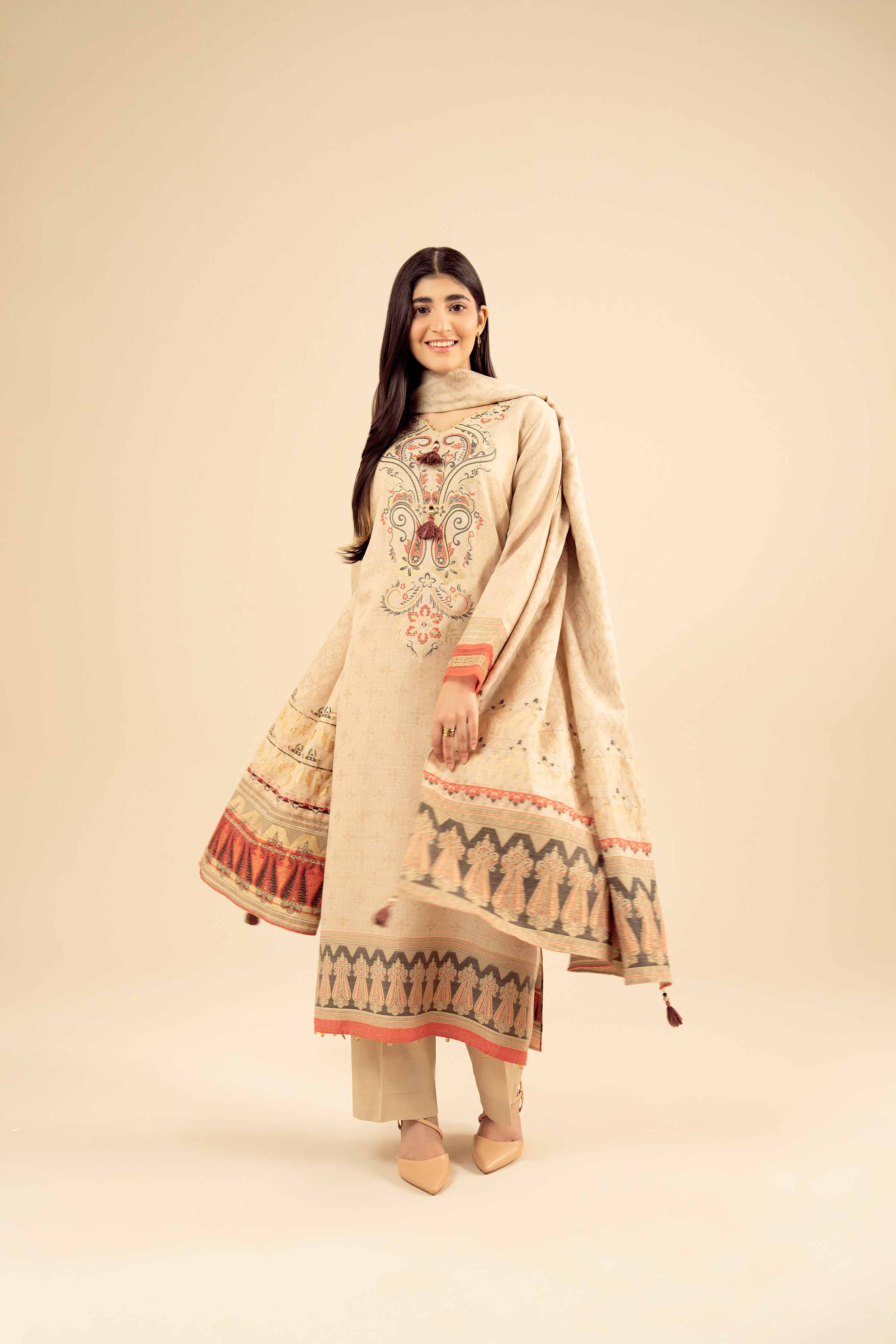 3 Piece - Printed Suit - PW25-457 for Women - Pret Collection | Nishat | Shop Online