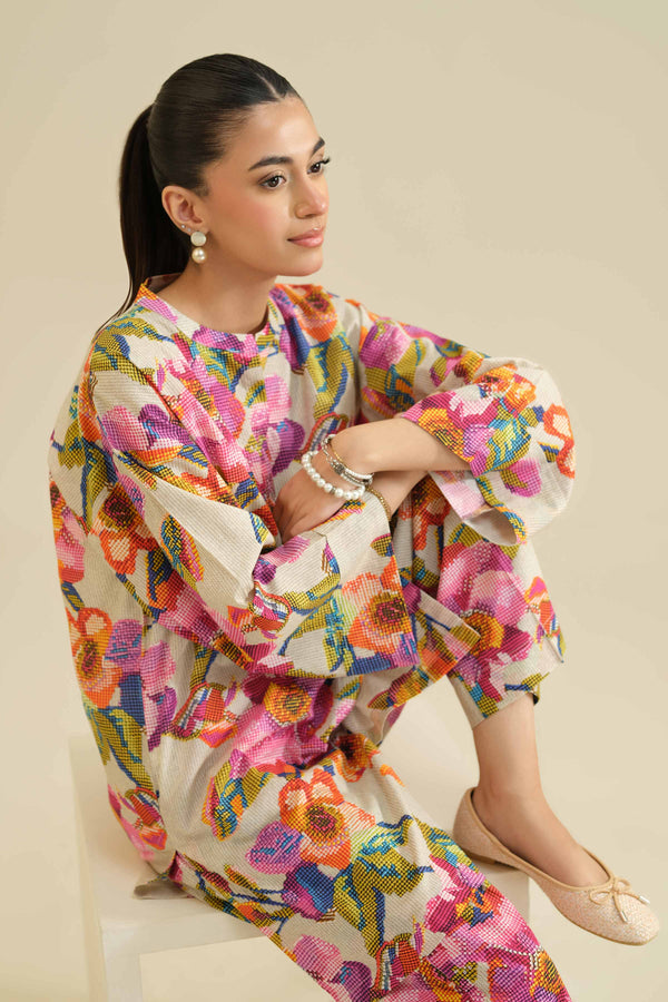 2 Piece - Printed Suit - PW25-46 for Women - Pret Collection | Nishat | Shop Online