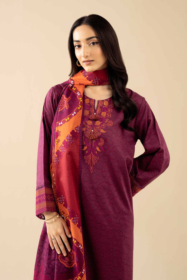 3 Piece - Printed Embroidered Suit - PW25-464 for Women - Pret Collection | Nishat | Shop Online