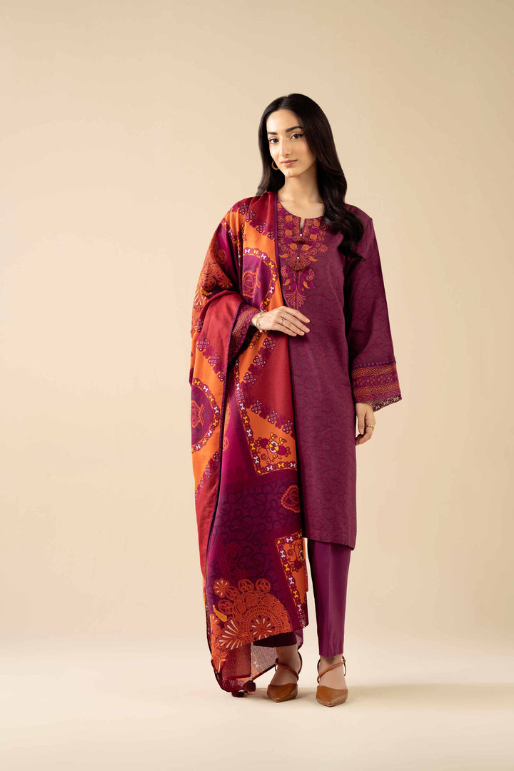 3 Piece - Printed Embroidered Suit - PW25-464 for Women - Pret Collection | Nishat | Shop Online
