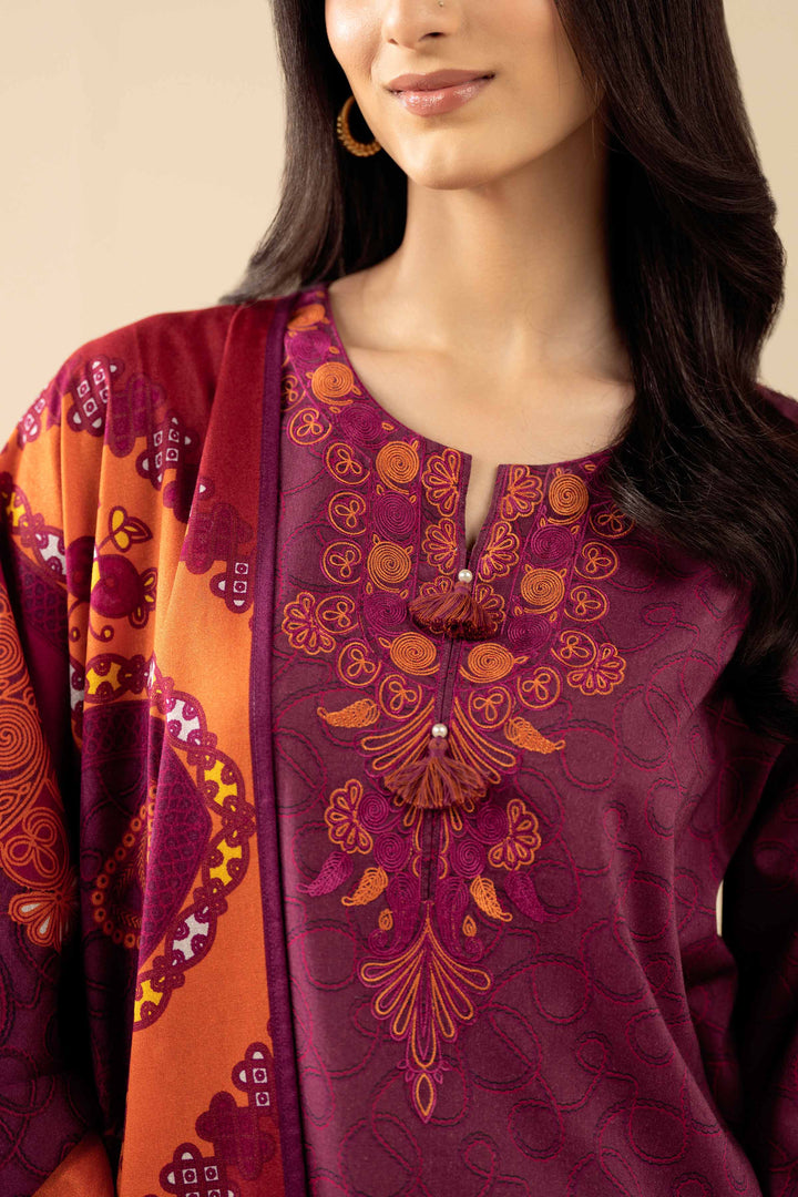 3 Piece - Printed Embroidered Suit - PW25-464 for Women - Pret Collection | Nishat | Shop Online