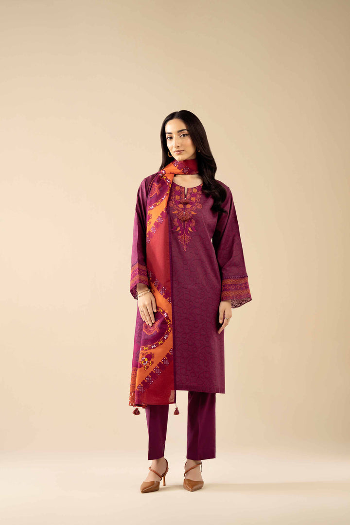 3 Piece - Printed Embroidered Suit - PW25-464 for Women - Pret Collection | Nishat | Shop Online