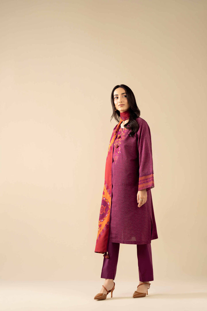 3 Piece - Printed Embroidered Suit - PW25-464 for Women - Pret Collection | Nishat | Shop Online