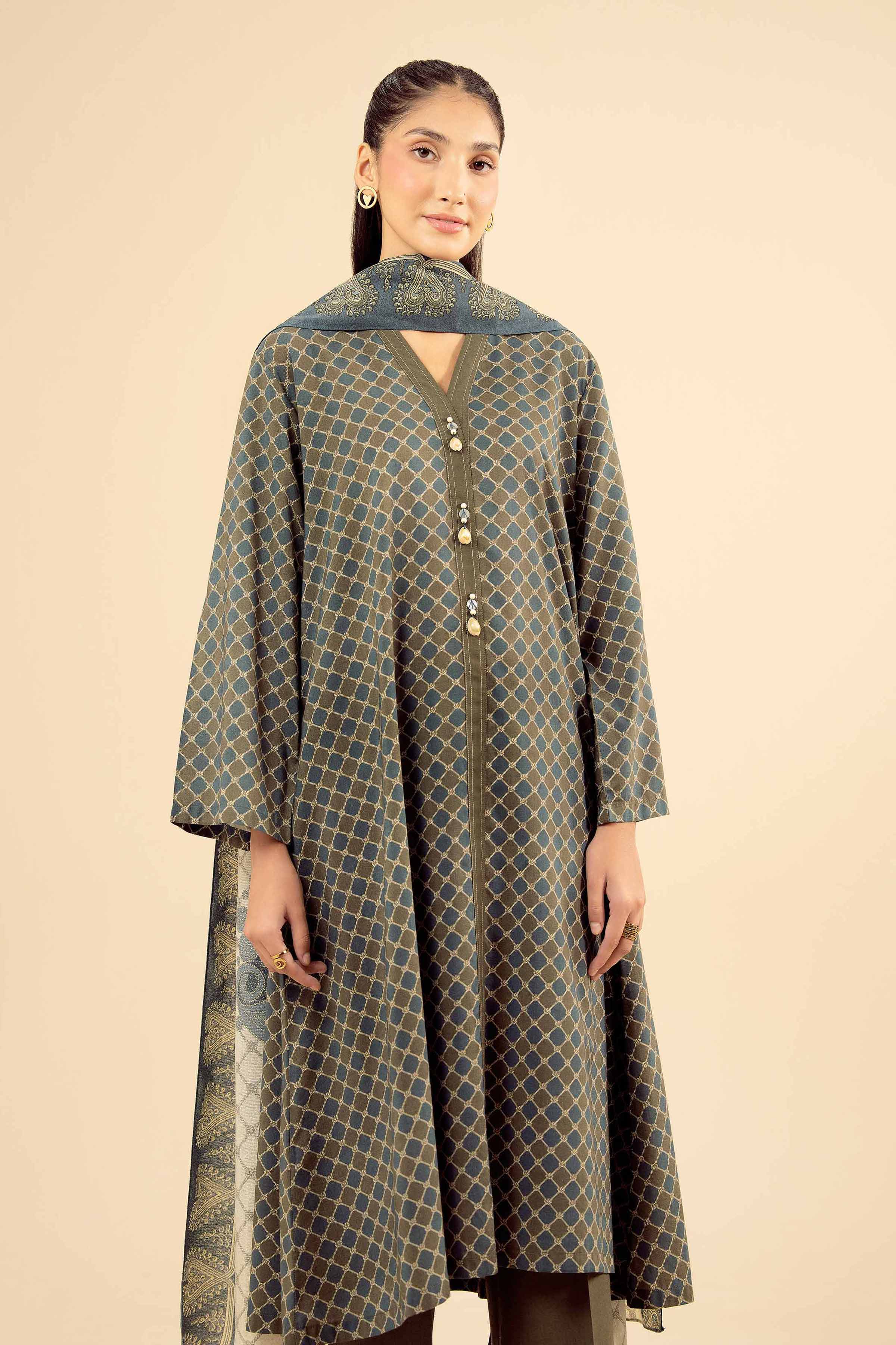 3 Piece - Basic Suit - PW25-465 for Women - Pret Collection | Nishat | Shop Online