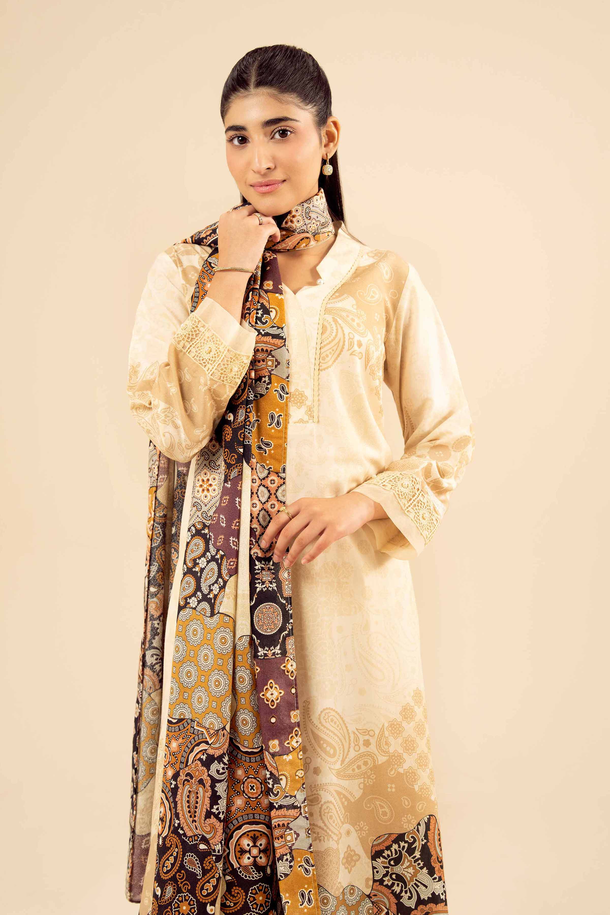 3 Piece - Printed Suit - PW25-466 for Women - Pret Collection | Nishat | Shop Online