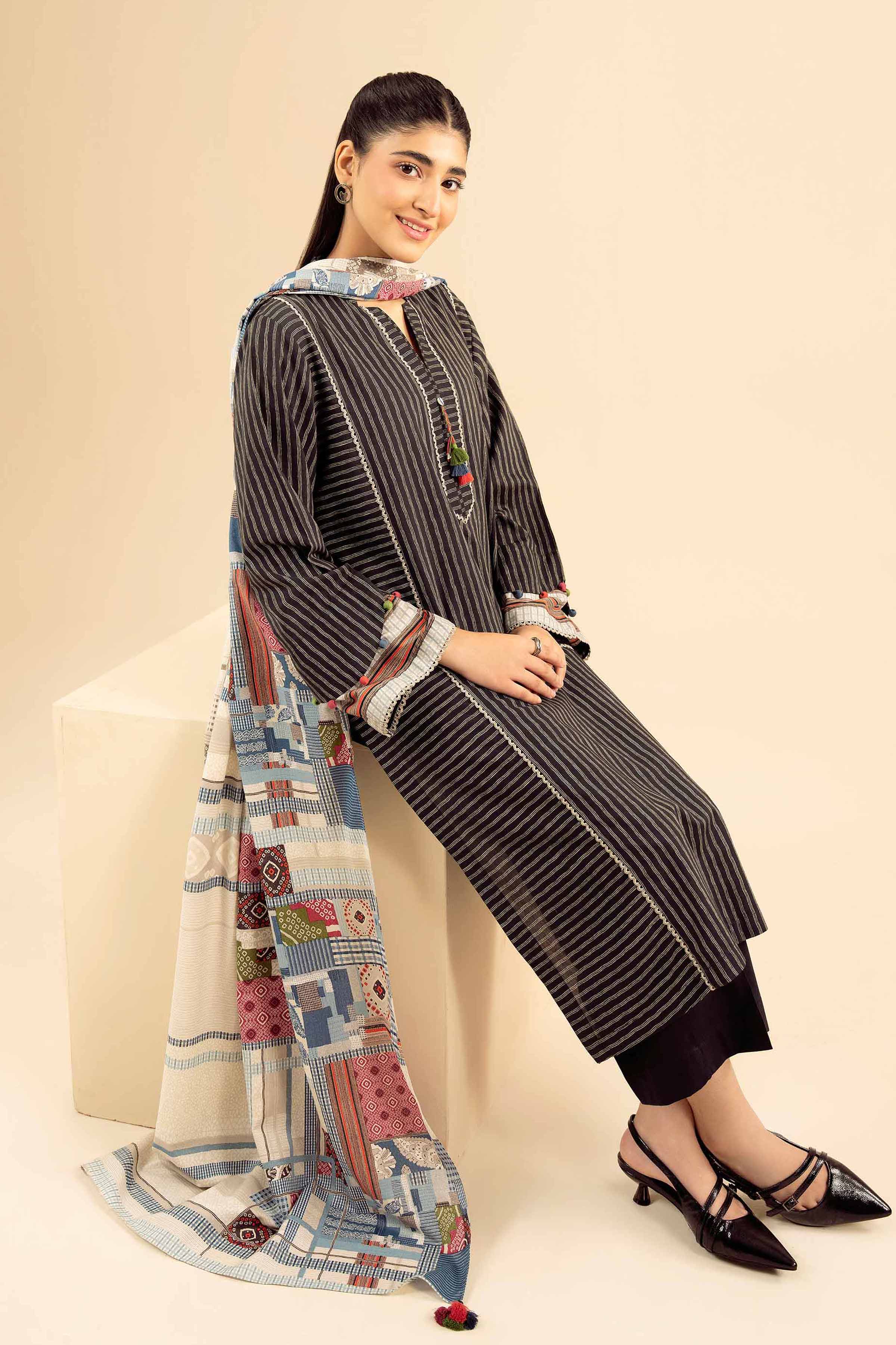 3 Piece - Printed Suit - PW25-467 for Women - Pret Collection | Nishat | Shop Online