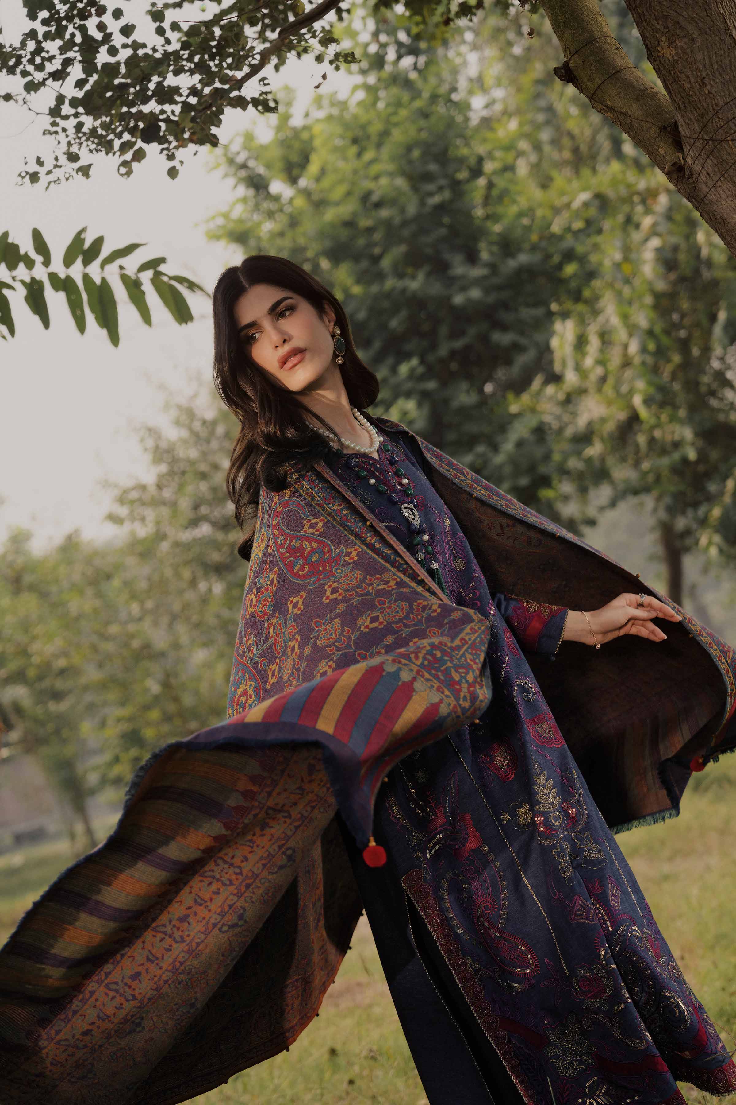 3 Piece - Embroidered Suit - PW25-478