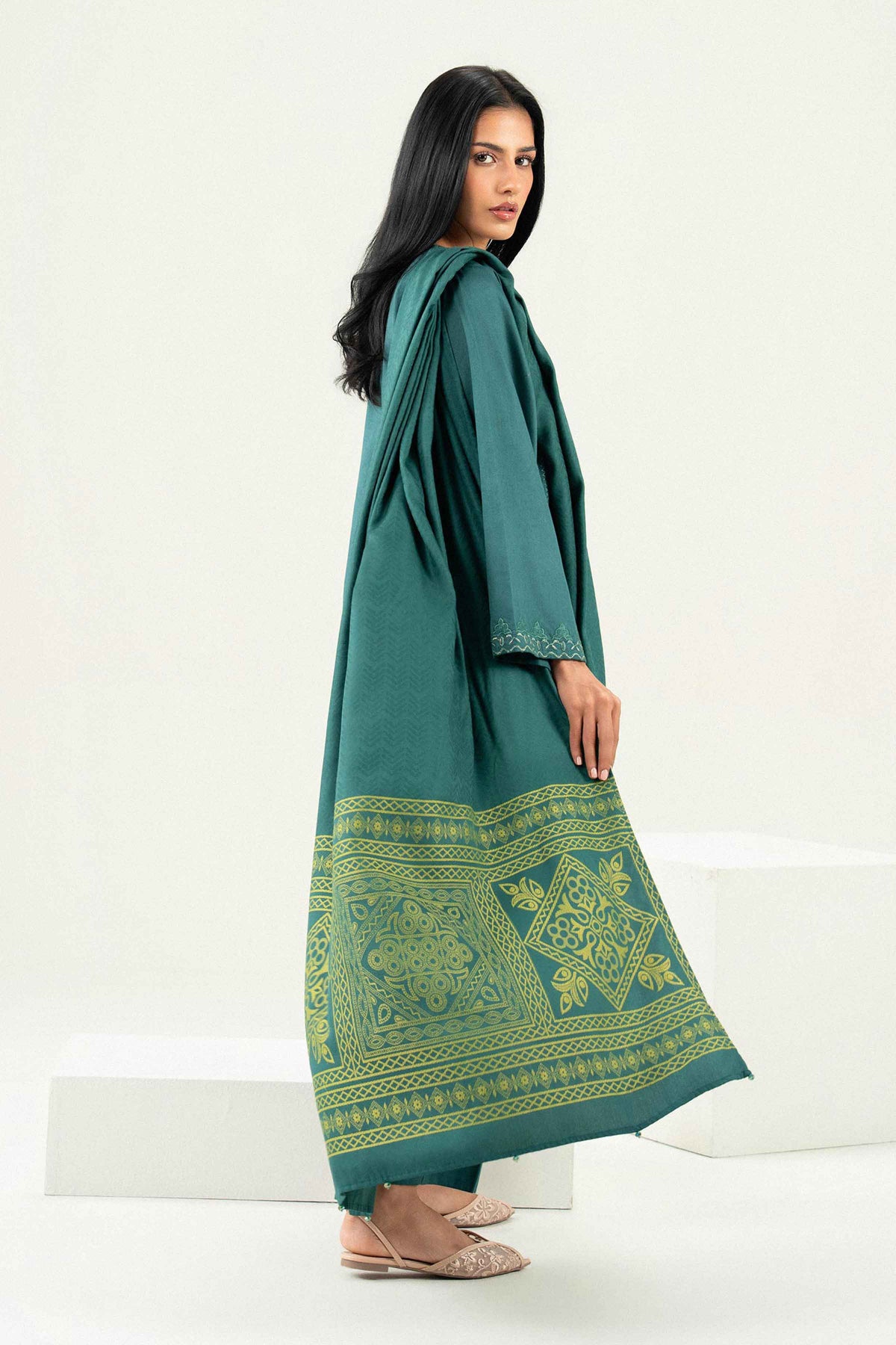 3 Piece - Embroidered Suit - PW25-497 for Women - Pret Collection | Nishat | Shop Online 