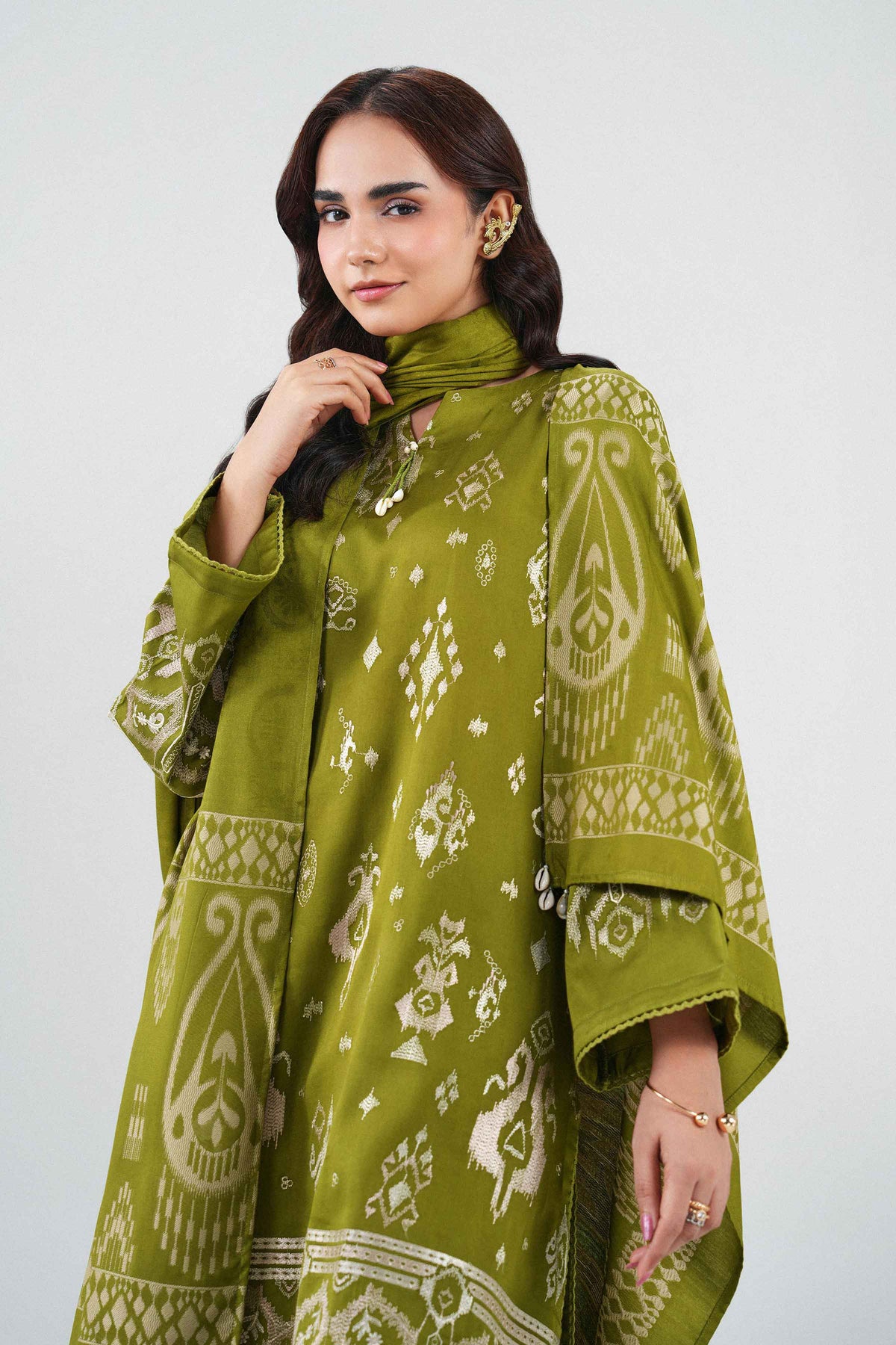 3 Piece - Printed Embroidered Suit - PW25-501 for Women - Pret Collection | Nishat | Shop Online 