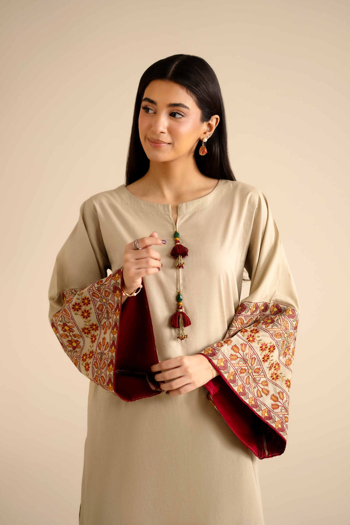 3 Piece - Embroidered Suit - PW25-52 for Women - Pret Collection | Nishat | Shop Online