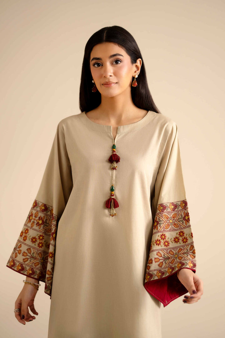 3 Piece - Embroidered Suit - PW25-52 for Women - Pret Collection | Nishat | Shop Online
