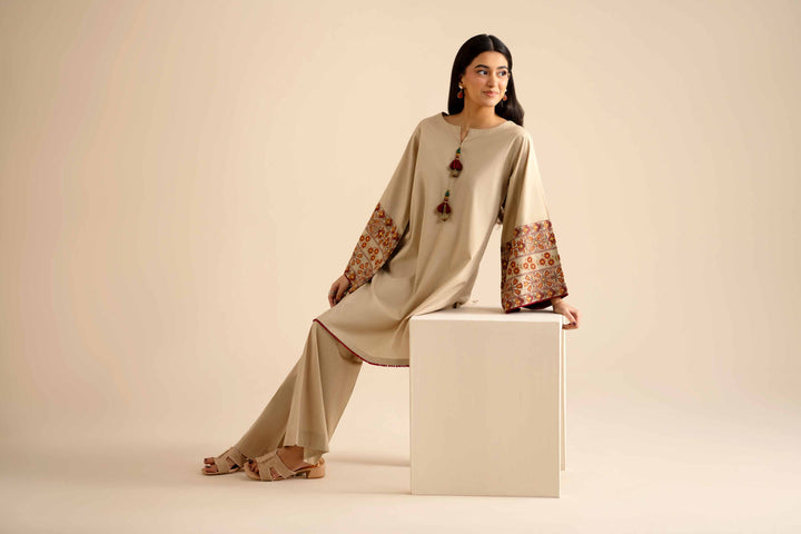 3 Piece - Embroidered Suit - PW25-52 for Women - Pret Collection | Nishat | Shop Online