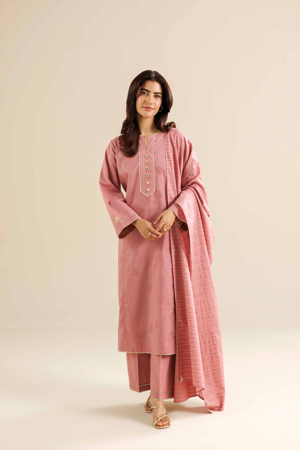 3 Piece - Basic Suit - PW25-524 for Women - Pret Collection | Nishat | Shop Online