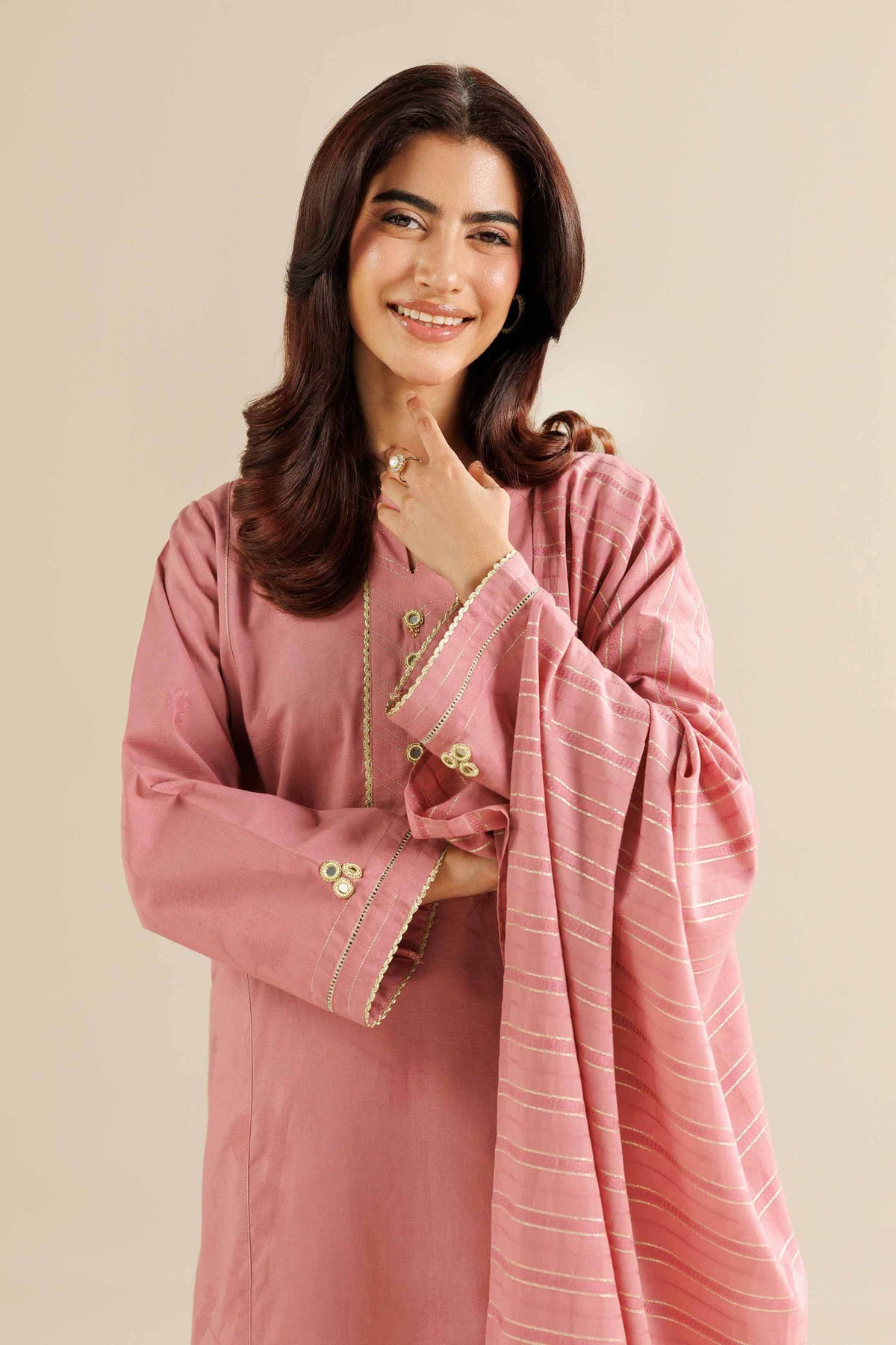 3 Piece - Basic Suit - PW25-524 for Women - Pret Collection | Nishat | Shop Online