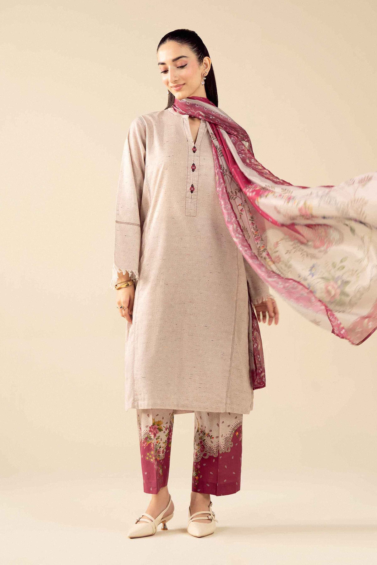 3 Piece - Printed Suit - PW25-536 for Women -  Pret Collection | Nishat | Shop Online