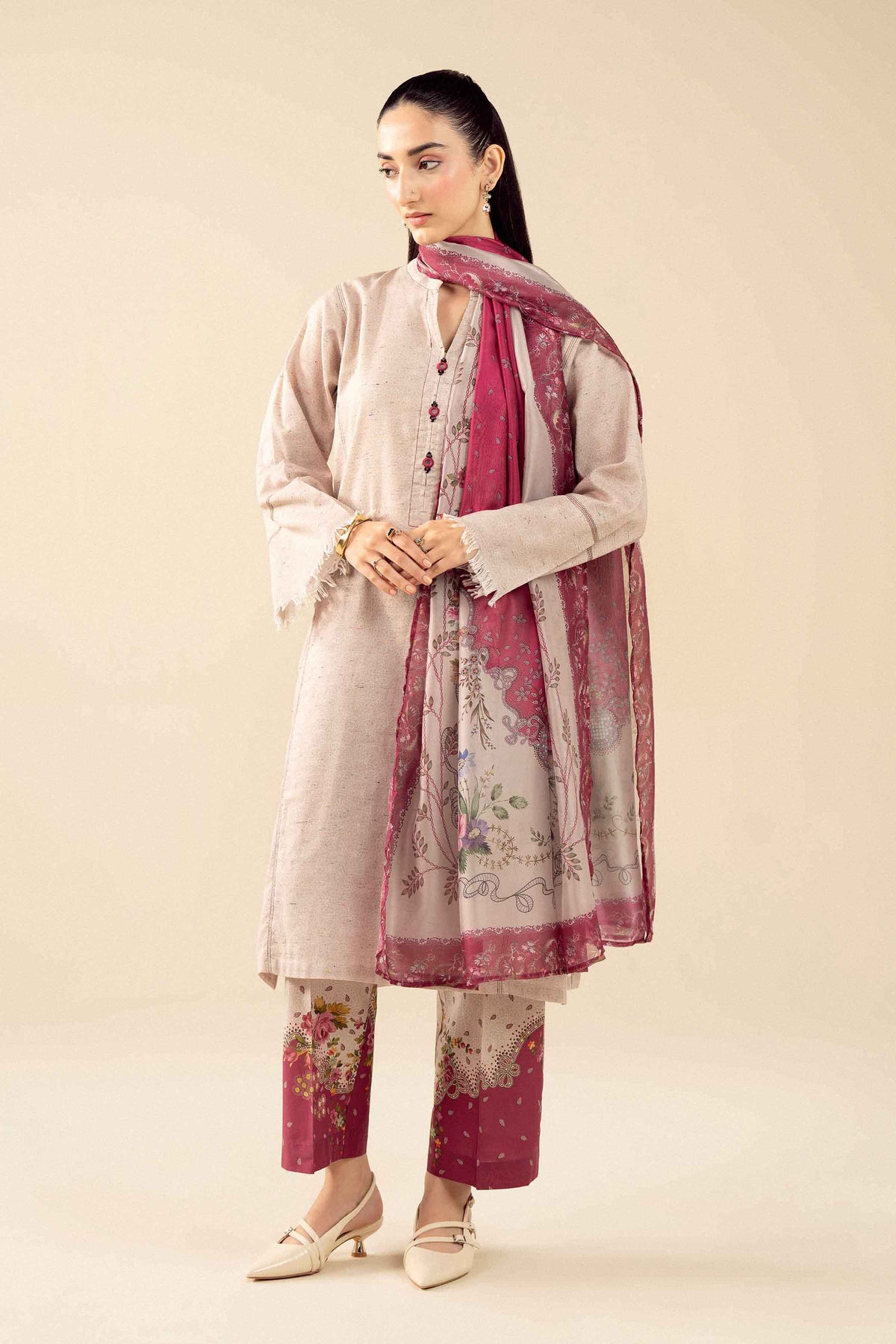 3 Piece - Printed Suit - PW25-536 for Women -  Pret Collection | Nishat | Shop Online
