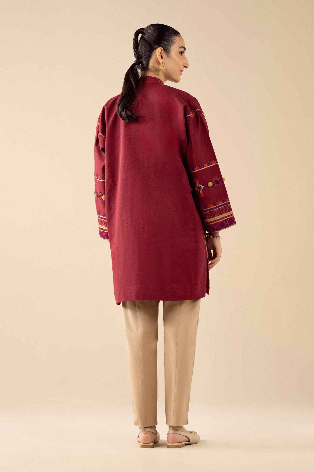 Embroidered Jacket - PW25-543 for Women - Pret Collection | Nishat | Shop Online 