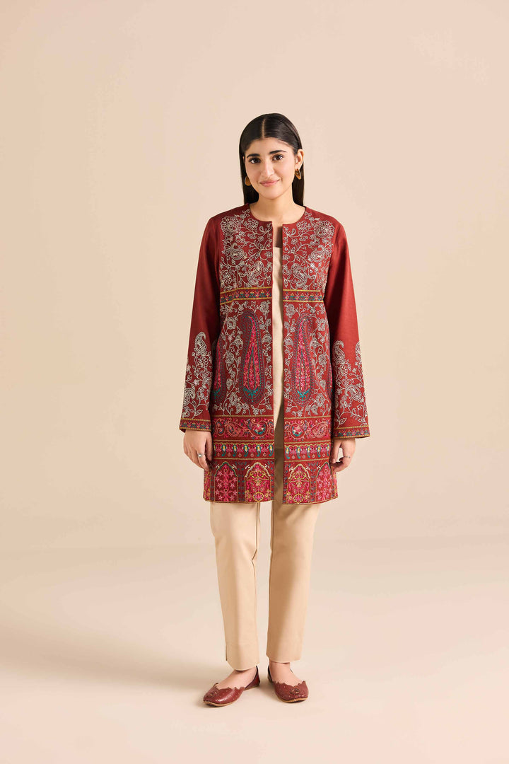 Embroidered Jacket - PW25-548 for Women - Pret Collection | Nishat | Shop Online