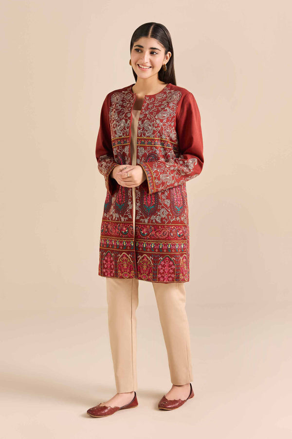 Embroidered Jacket - PW25-548 for Women - Pret Collection | Nishat | Shop Online