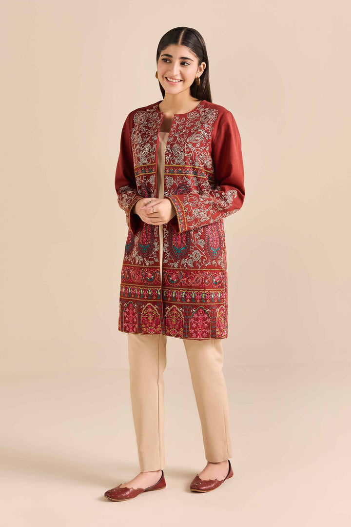 Embroidered Jacket - PW25-548 for Women - Pret Collection | Nishat | Shop Online
