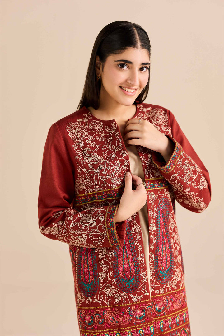 Embroidered Jacket - PW25-548 for Women - Pret Collection | Nishat | Shop Online