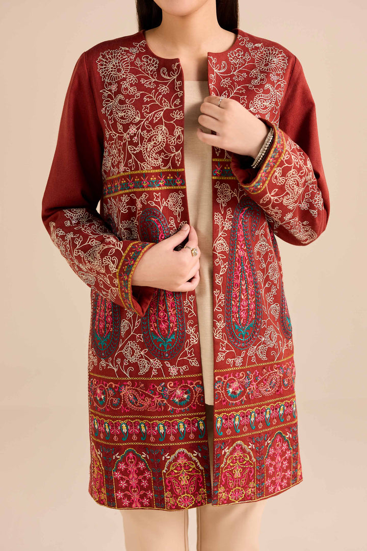 Embroidered Jacket - PW25-548 for Women - Pret Collection | Nishat | Shop Online
