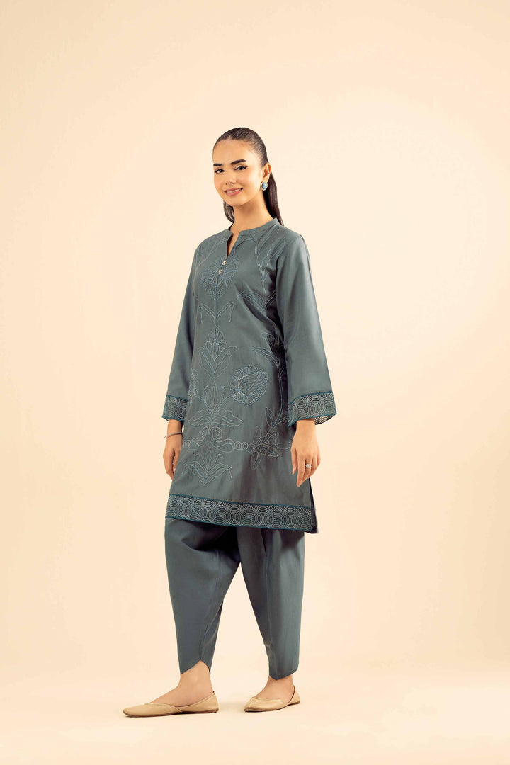 2 Piece - Embroidered Suit - PW25-55 for Women - Pret Collection | Nishat | Shop Online
