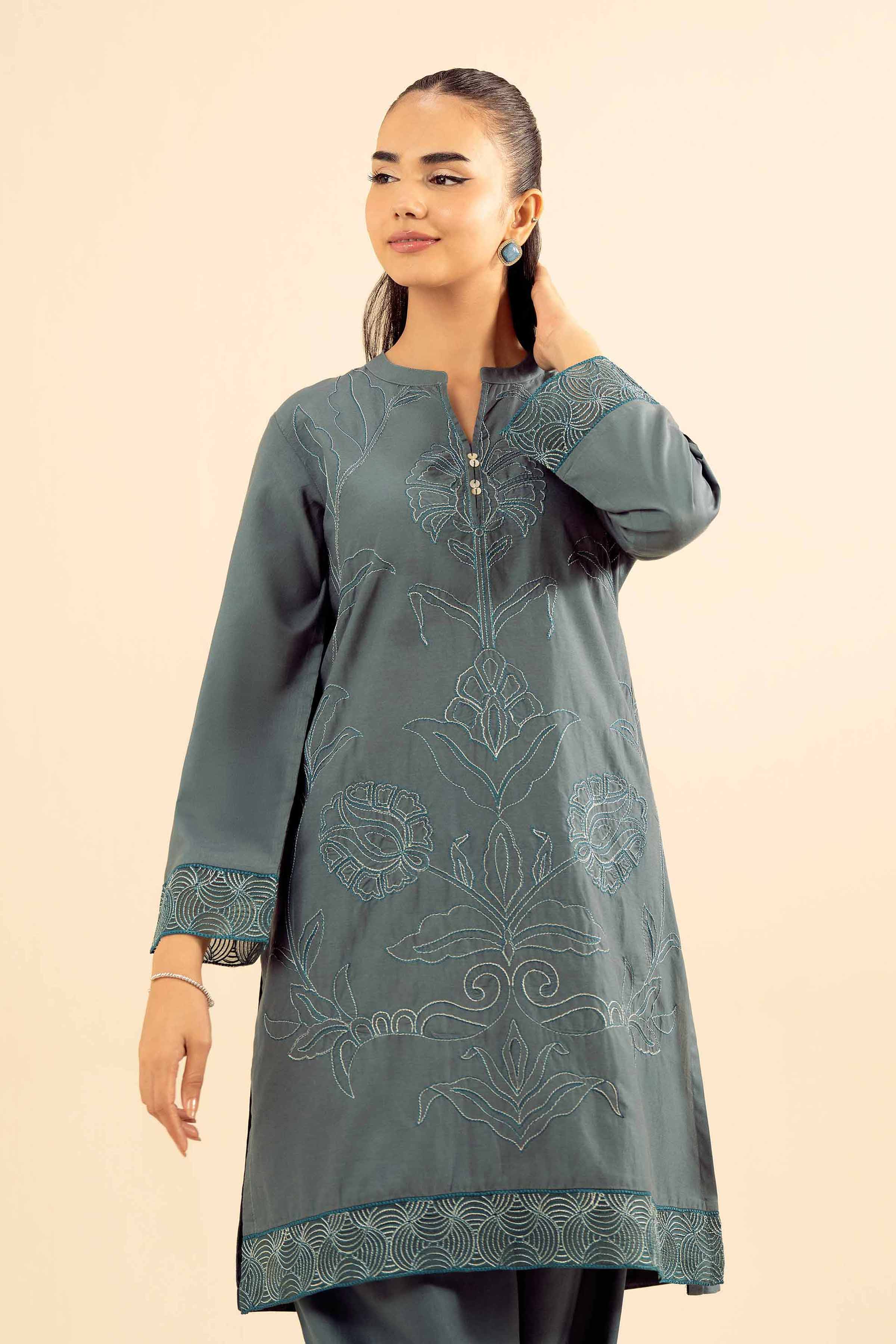 2 Piece - Embroidered Suit - PW25-55 for Women - Pret Collection | Nishat | Shop Online
