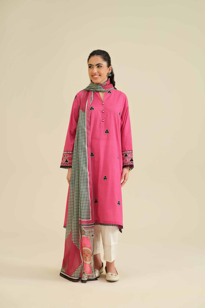 2 Piece - Printed Embroidered Suit - PW25-56 for Women - Pret Collection | Nishat | Shop Online