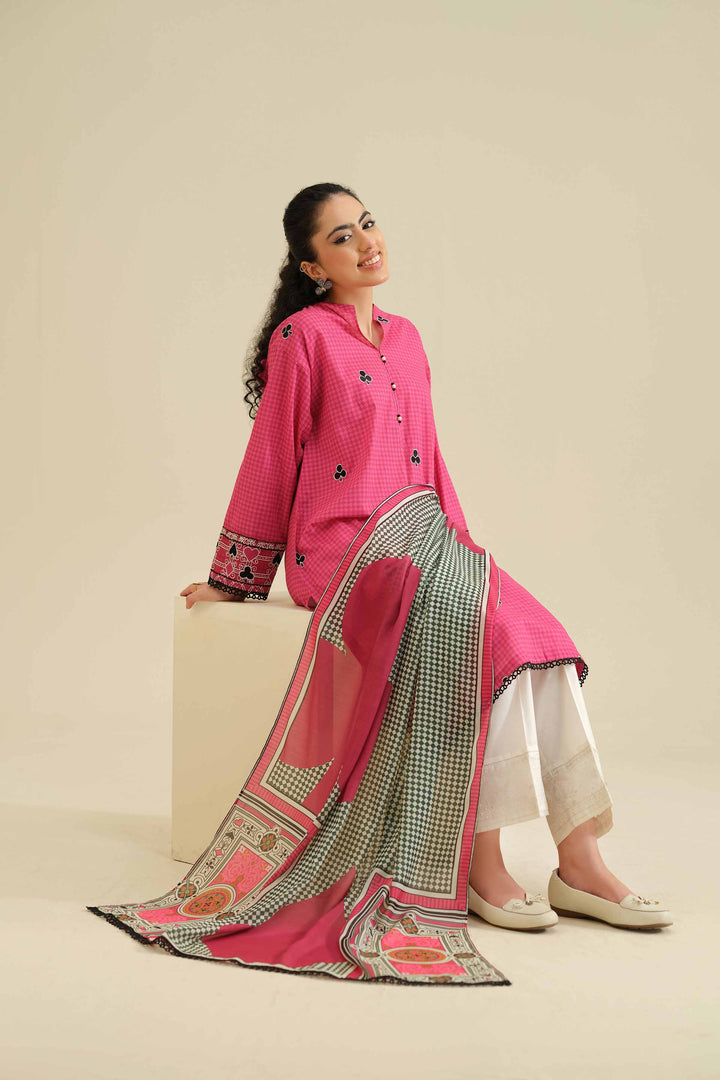 2 Piece - Printed Embroidered Suit - PW25-56 for Women - Pret Collection | Nishat | Shop Online