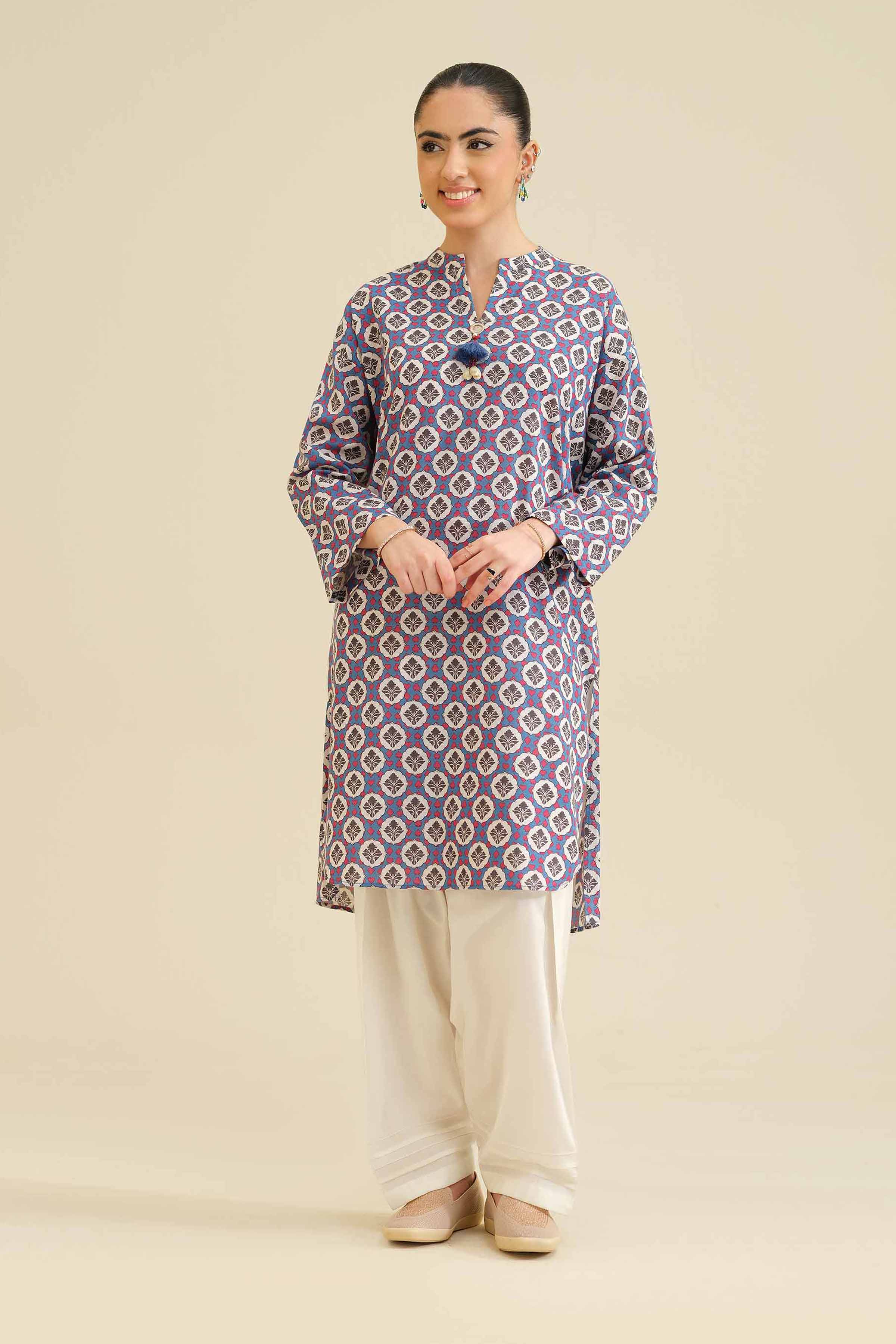 Printed Shirt - PW25-567 for Women - Pret Collection | Nishat | Shop Online