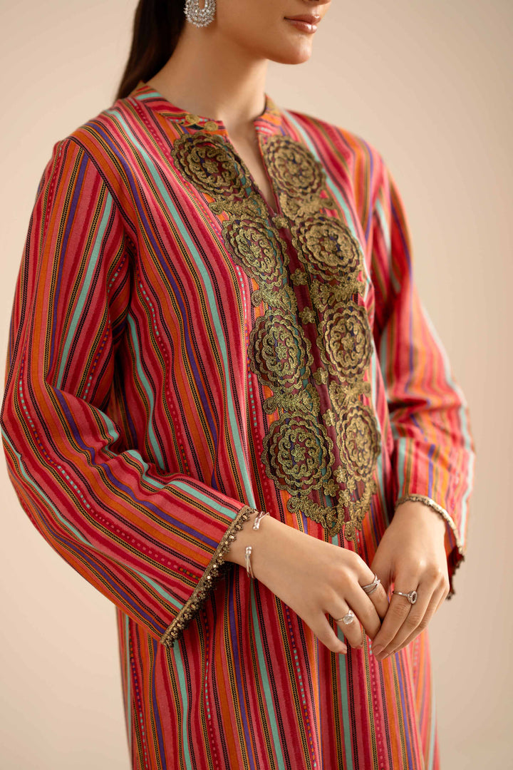 Printed Embroidered Shirt - PW25-570 for Women - Pret Collection | Nishat | Shop Online