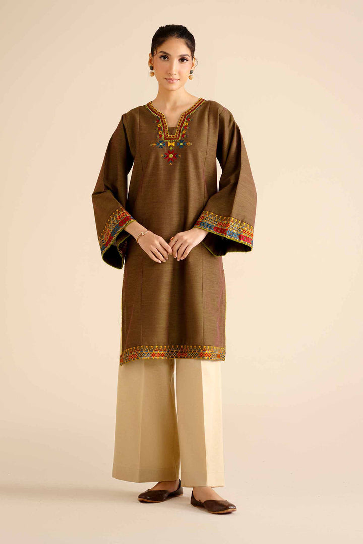Embroidered Shirt - PW25-571 for Women - Pret Collection | Nishat | Shop Online