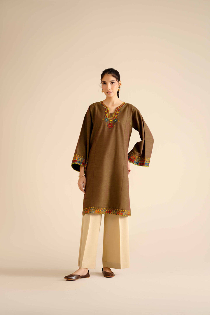 Embroidered Shirt - PW25-571 for Women - Pret Collection | Nishat | Shop Online