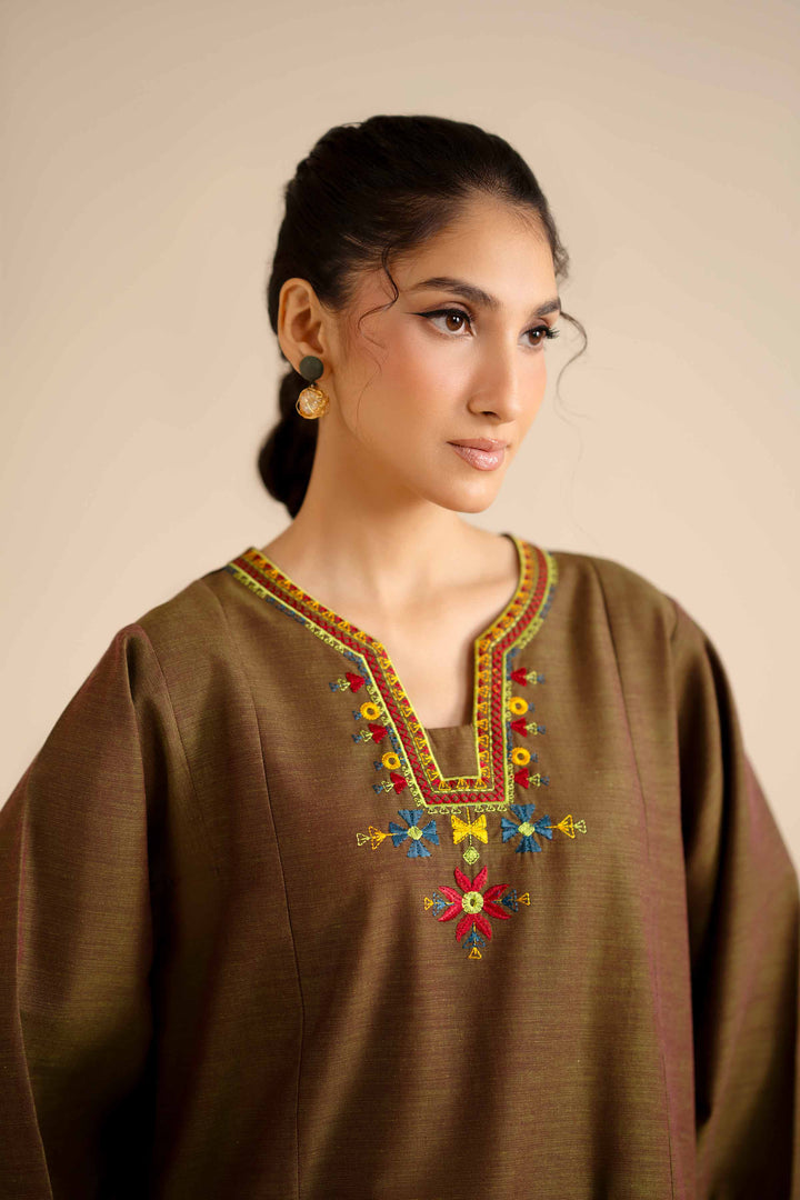 Embroidered Shirt - PW25-571 for Women - Pret Collection | Nishat | Shop Online