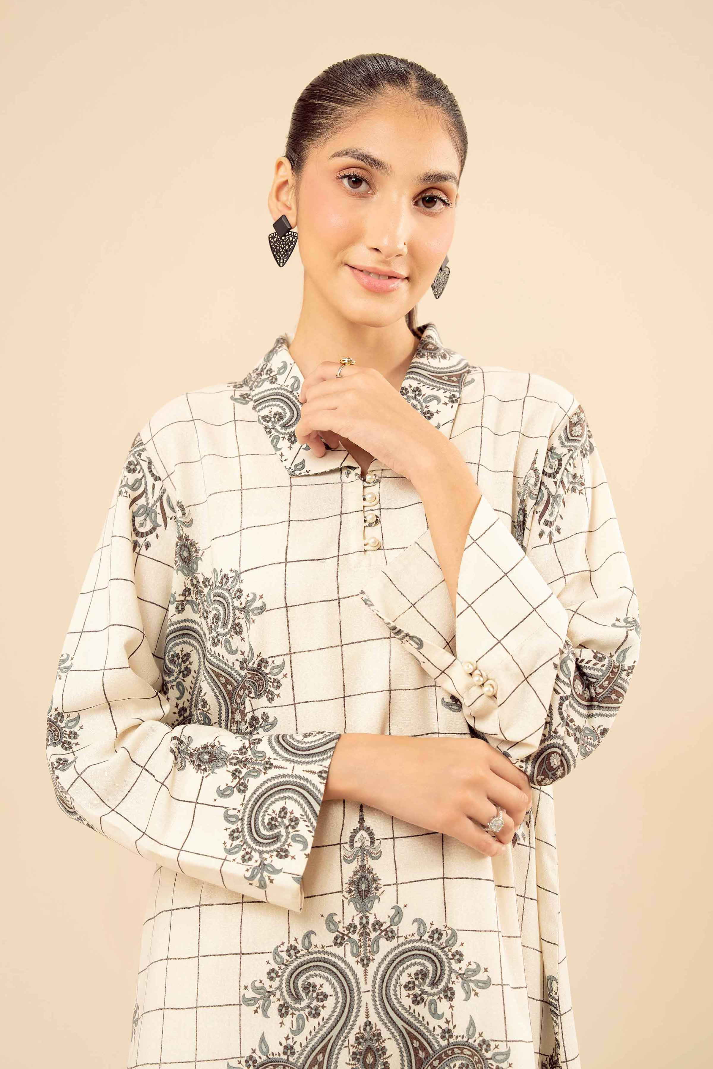 Basic Shirt - PW25-572 for Women - Pret Collection | Nishat | Shop Online