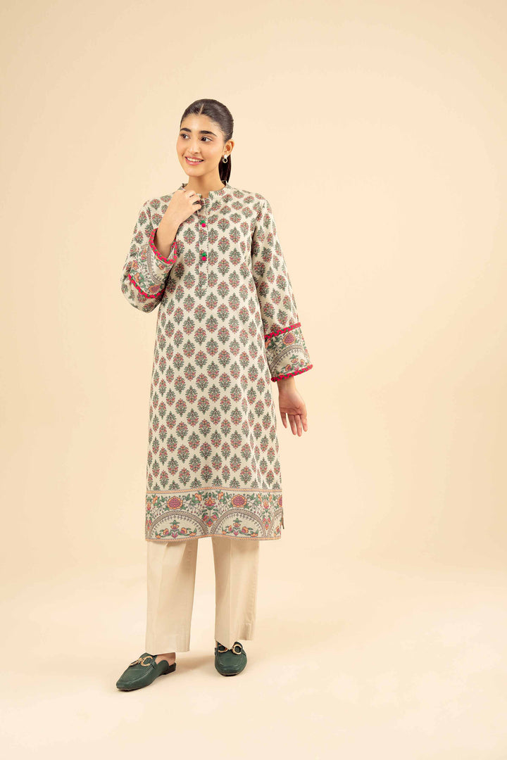 Printed Shirt - PW25-573 for Women - Pret Collection | Nishat | Shop Online