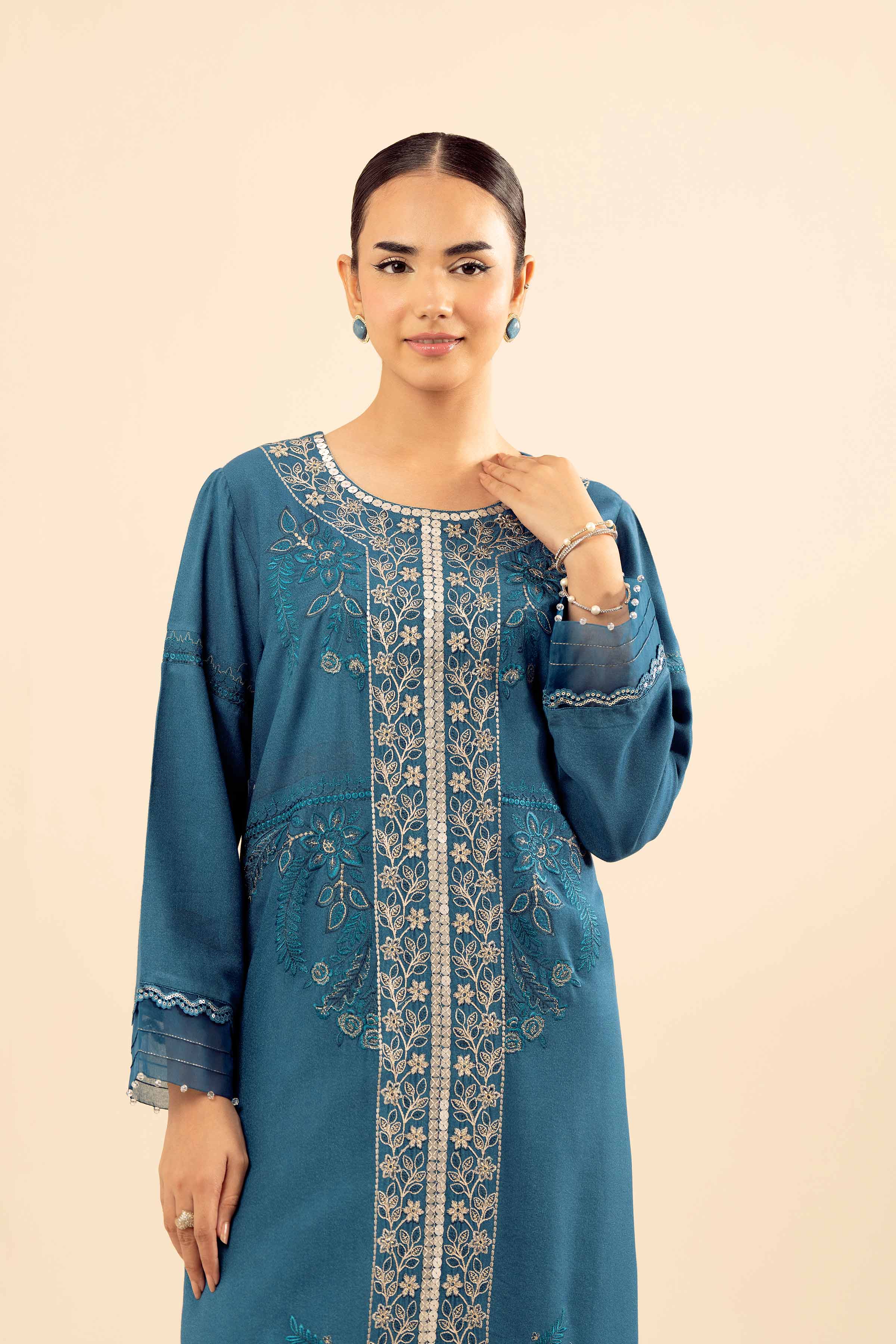 2 Piece - Embroidered Suit - PW25-575 for Women - Pret Collection | Nishat | Shop Online