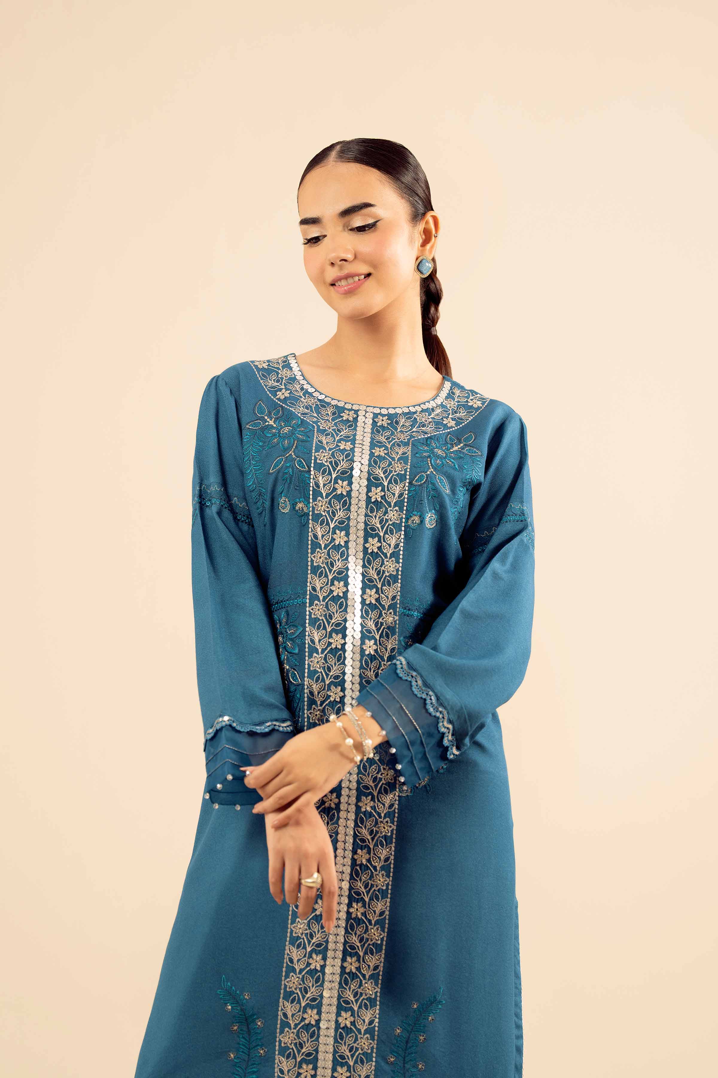 2 Piece - Embroidered Suit - PW25-575 for Women - Pret Collection | Nishat | Shop Online