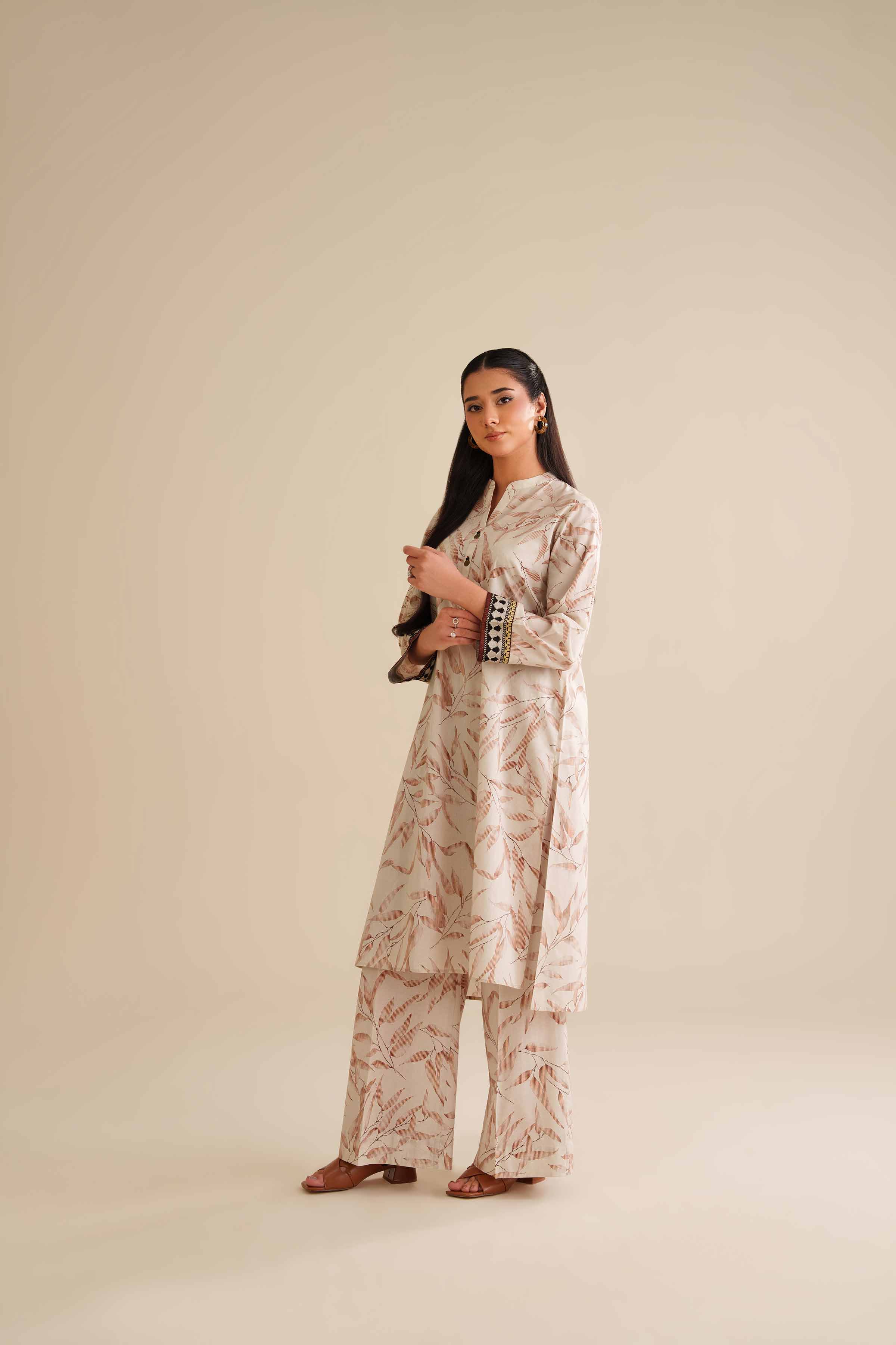 2 Piece - Printed Embroidered Suit - PW25-58 for Women - Pret Collection | Nishat | Shop Online