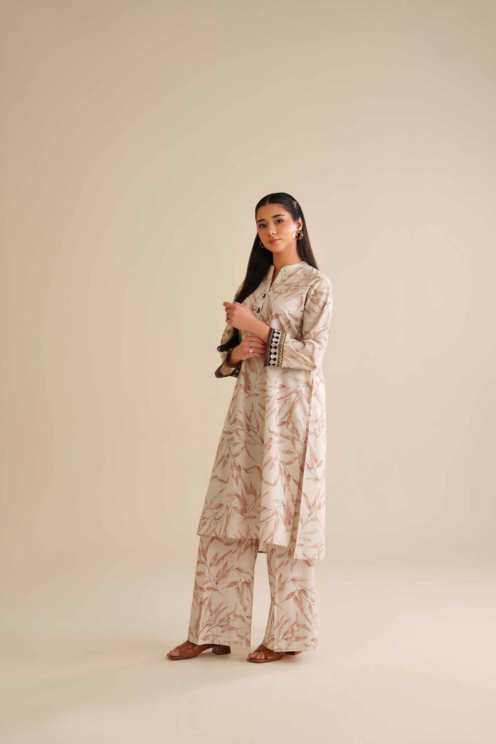 2 Piece - Printed Embroidered Suit - PW25-58 for Women - Pret Collection | Nishat | Shop Online