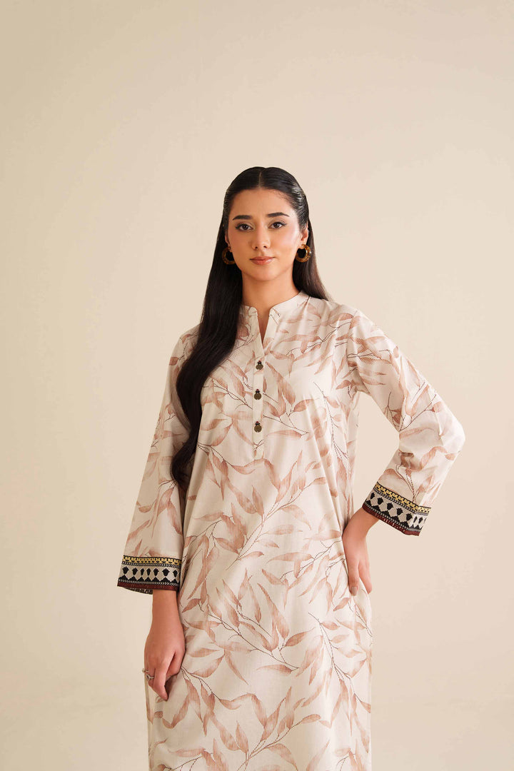 2 Piece - Printed Embroidered Suit - PW25-58 for Women - Pret Collection | Nishat | Shop Online