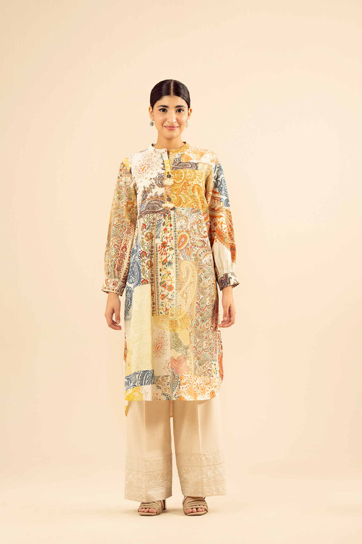 Printed Shirt - PW25-584 for Women - Pret Collection | Nishat | Shop Online