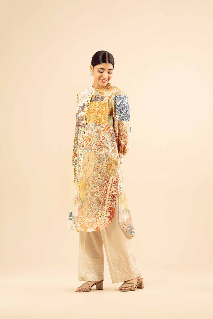 Printed Shirt - PW25-584 for Women - Pret Collection | Nishat | Shop Online