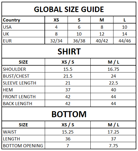Size Guide