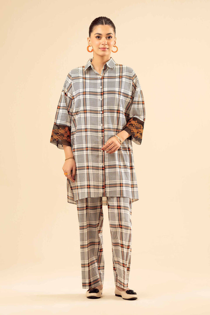 2 Piece - Printed Embroidered Suit - PW25-66 for Women - Pret Collection | Nishat | Shop Online
