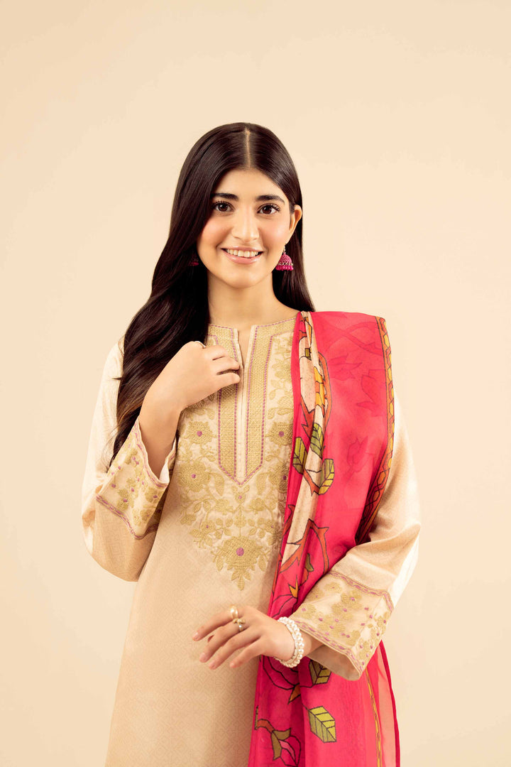 3 Piece - Printed Embroidered Suit - PW25-68 for Women - Pret Collection | Nishat | Shop Online