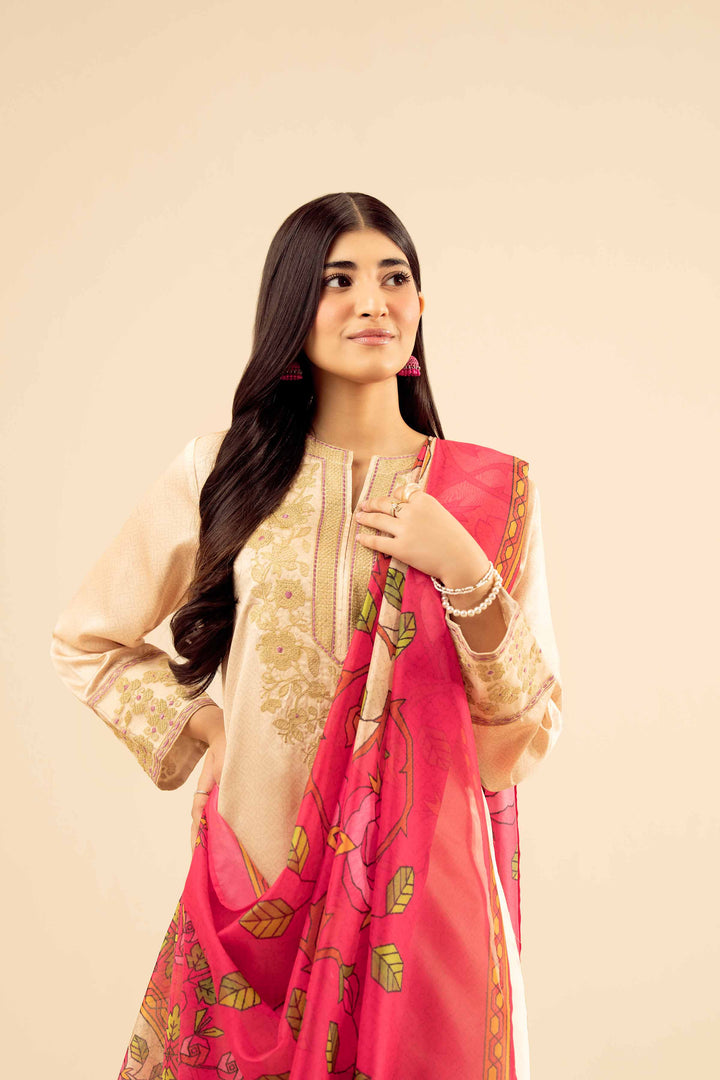 3 Piece - Printed Embroidered Suit - PW25-68 for Women - Pret Collection | Nishat | Shop Online